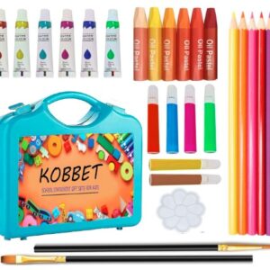 TOYLURA Colouring & Drawing Kit 28 Pieces – Perfect Gift for Young Artists