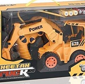 Cheetah JCB Excavator Truck Toy – Heavy Duty Construction Vehicle