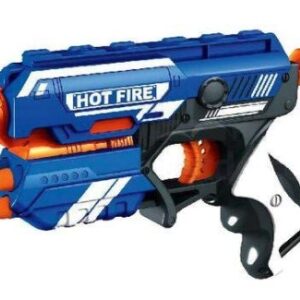 Toylura Hot Fire Soft Bullet Gun Toy With 10 Safe Soft Foam Bullets, Fun Target Shooting Battle Fight Game For Kids Boys (Toylura- Hot Fire),Multicolor