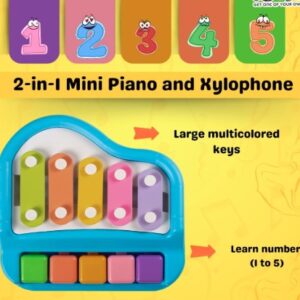 TOYLURA Rainbow Xylophone Musical Instrument Toy for Children